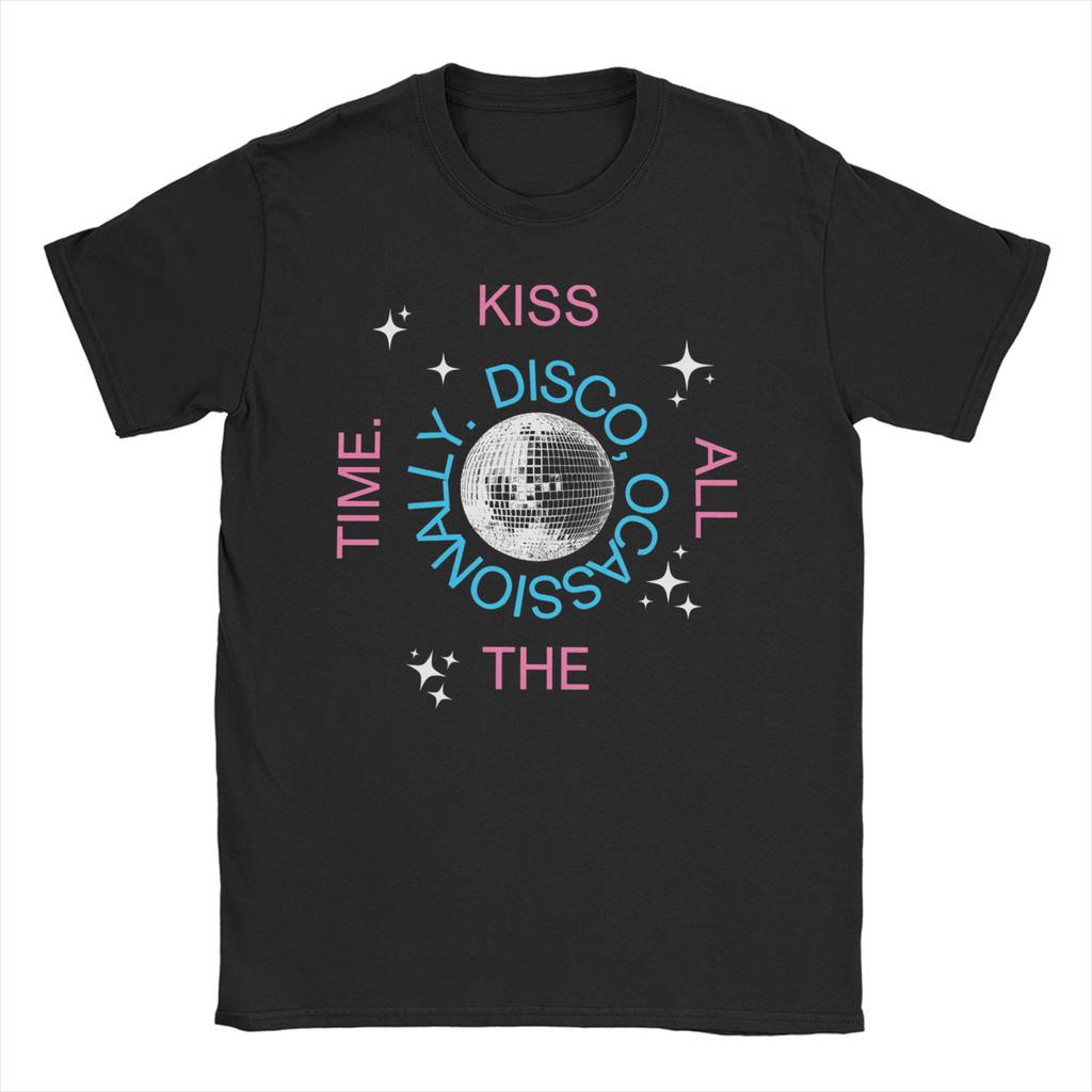 Kiss All The Time Harrys Tour TShirts Unisex Women Styles Hipster Pure Cotton Tee Shirt Crewneck Short Sleeve T Shirt 6XL Clothes