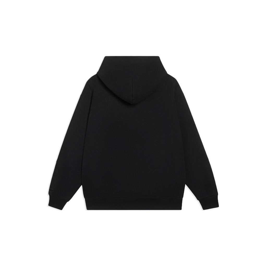 Li-Ning Толстовка с капюшоном и длинными рукавами Pure Color Logo, мужские топы, черный AWDT069-4