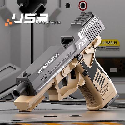 Игрушечный пистолет с мягкими пулями для детей - Модель USP Colt Glock Desert Eagle