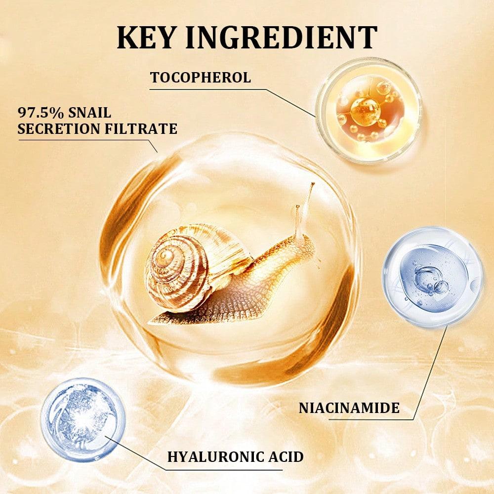 Pure Snail Essence Facial Serum Revitalizing Hydration Treatment for Healthy Skin