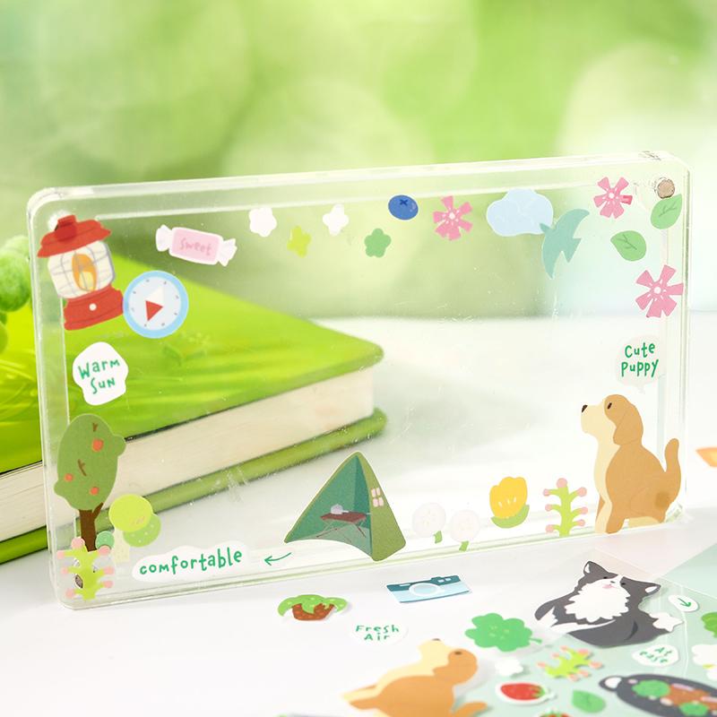 1 pc Pocket Life Diary Series Kawaii Cartoon Die Cut Sticker DIY Scrapbook Decor Journal Supplies Aesthetic Stationery