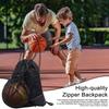 Basketball Carrier Bag Large Capacity Gym Bag Drawstring Closure Backpack with Mesh Pocket for Basketball Training School Gym