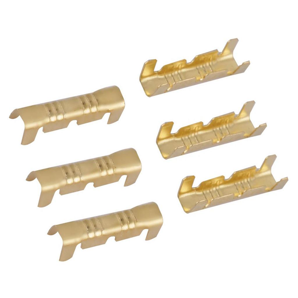 100Pcs Quick Connect Wiring Terminals Brass Crimp Terminals 0.5 1.5mm Wire Clamps Brass