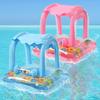 Baby Pool Float with Sun Protection Canopy Blow Up Swimming Pool Toys for Toddlers Baby Pool Float Toddler Pool Float for Baby