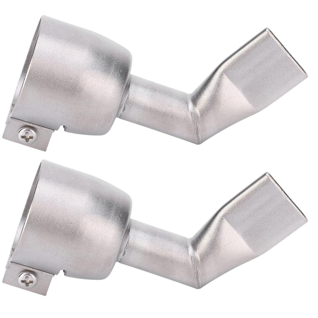 2Pcs Welding Gun Nozzle Flat 120 Degree Stainless Steel Hot Air Plastic Weld Torch Accessories