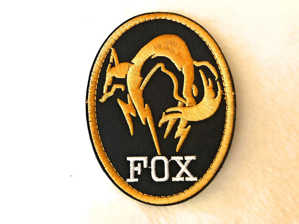 TERA of MGS Metal Gear Solid Metal Gear FOX HOUND Fox Peace Walker Embroidered Tactical Patches Velcro Patches for and Airsoft [Set 8] Cosplay,