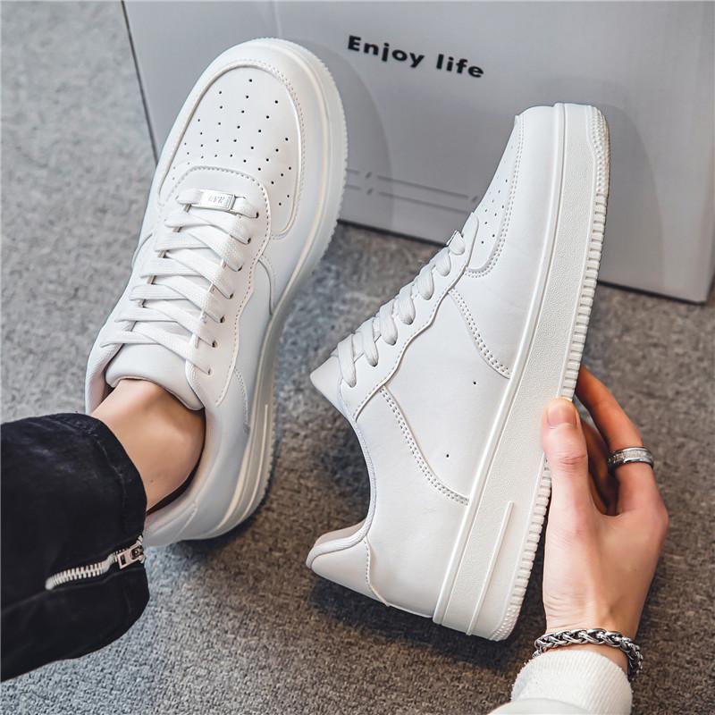 Men's Black Casual and Trendy Air Force Sports Shoes for Autumn and Winter