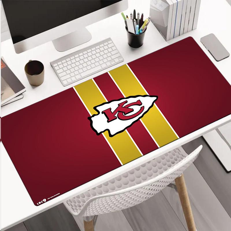 Kansas City Chiefs Logo mouse pad, rubber base, esports desk mat, mouse pad for gamers and office use, gaming desk , easy to clean mat