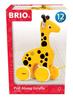 BRIO Pull Toy Giraffe 30200, for ages 1 and up. [Toy, Wooden Toy, Gift (Birthday/Christmas)]