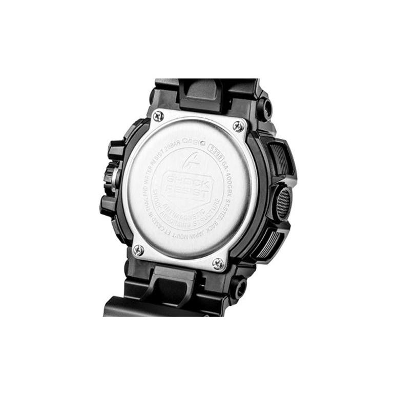 Casio Мужские часы с двойным дисплеем (жидкокристаллический/аналоговый) Серия Черные Часы GA-400GBX-1A4PR