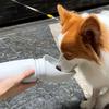 Yousheng Портативная бутылка для воды для собак 19 унций/550 мл Дорожная бутылка для воды для собак со складными мисками Герметичная поилка для прогулок, походов, путешествий, поездок