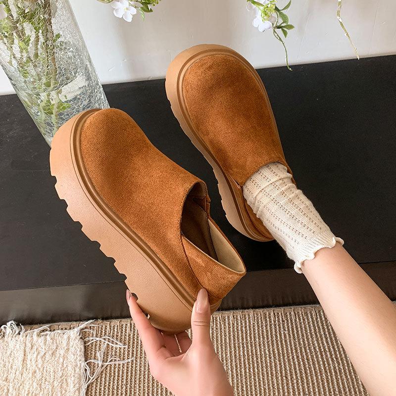 Ретро обувь для женщин Новые увеличивающие рост шлепанцы на толстой подошве