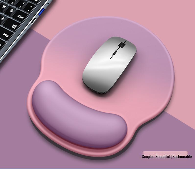 Women's Gradient Color Wrist Rest Mouse Pad & Keyboard Hand Rest for Office