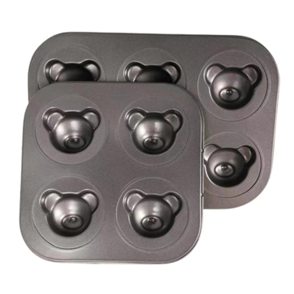 Non-stick Bear Madeleine Cake Baking Pan 4/6/9 Cavities Bread Mold Muffin Cakes Mold  Pudding