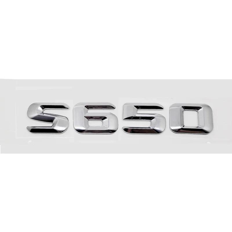 Modified 3D Car Letter Sticker Rear Trunk Tail Decorative Badge Emblem for Mercedes Benz S400 S420 S430 S450 S500 S550 S600 S650 AX1