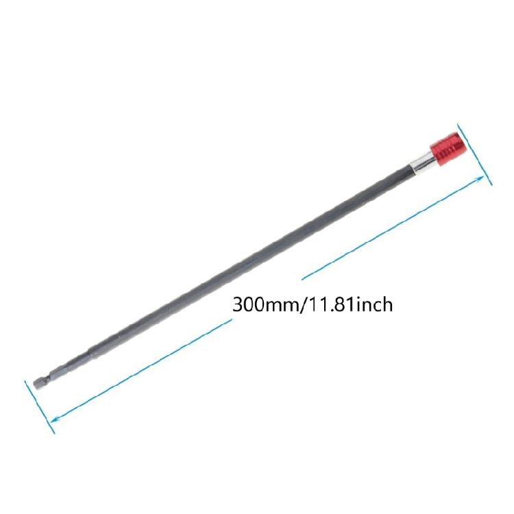 300mm Hexagonal Shank Self Locking Magnetic Drill Bit Holder Extension Adapter Designed for Easy Bit Swaps & Secure Grip