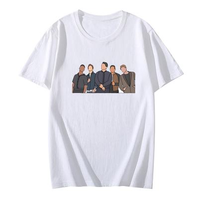 Футболка Six60 с мультяшным принтом, короткий рукав, круглый вырез, Camisetas, удобная хлопковая повседневная футболка, унисекс для женщин/мужчин