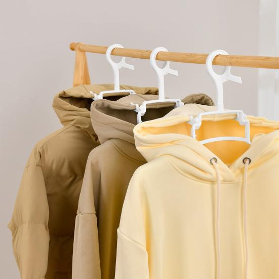 2 шт. Складная вешалка-худи, пластиковая сушилка для одежды, растягивающаяся, сверхпрочная, противоскользящая одежда