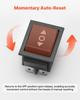 Rocker Switch, 6 Pin Momentary DPDT Rocker Switch, 3-Position (ON)-Off-(ON) Polarity Reversing Switch AC 250V/16A 125V/ 20A for Auto Car Boat