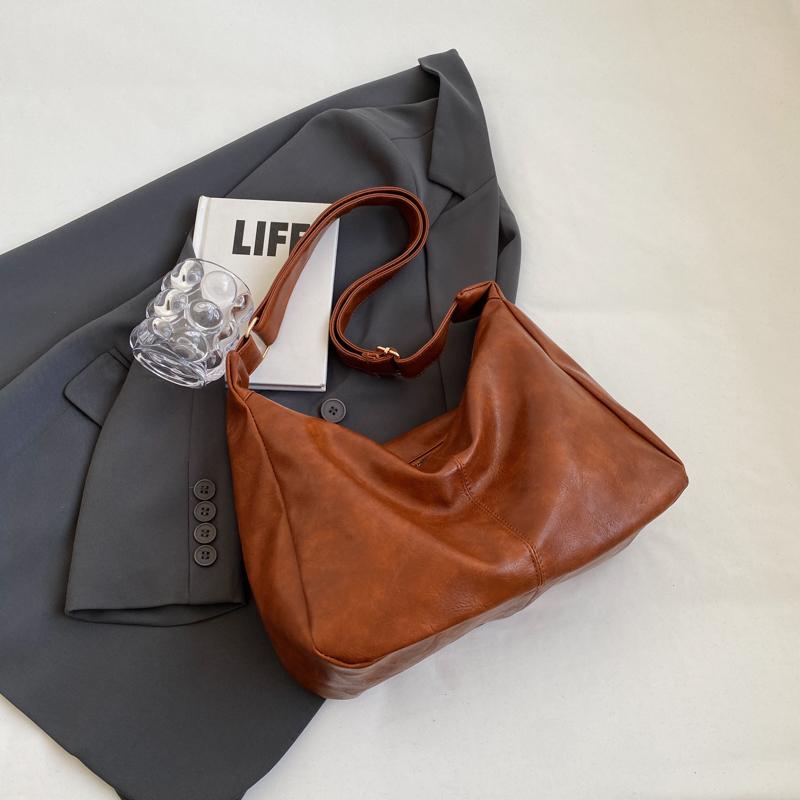 Сумка большой вместимости Женская кожаная сумка через плечо Женская сумка для пельменей