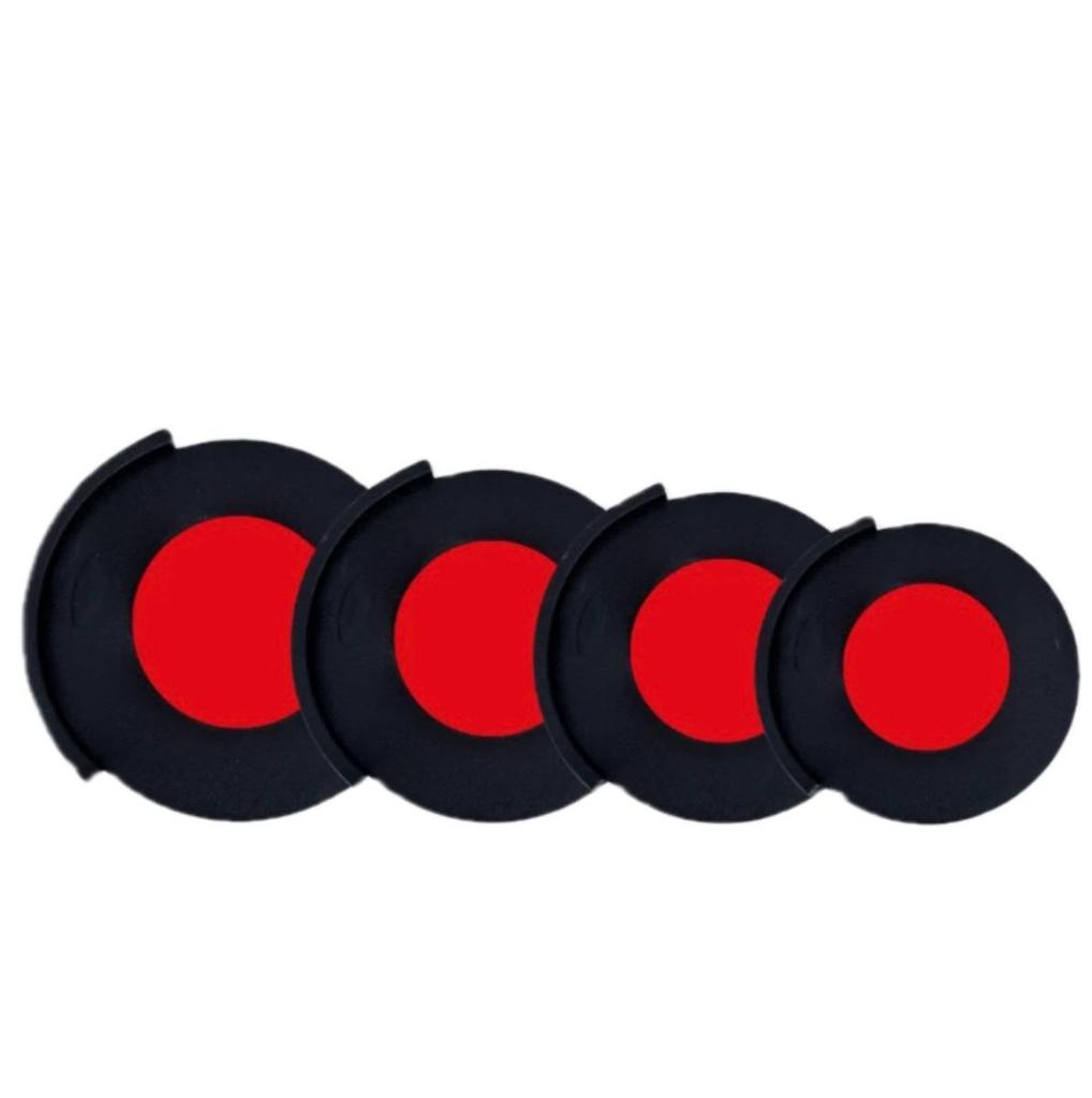 Silicone Sound-Dampening Pads Set: 1 Pad for 5 Drums, 3 or 4 Cymbals — Ideal for Reducing Drum Kit Noise.