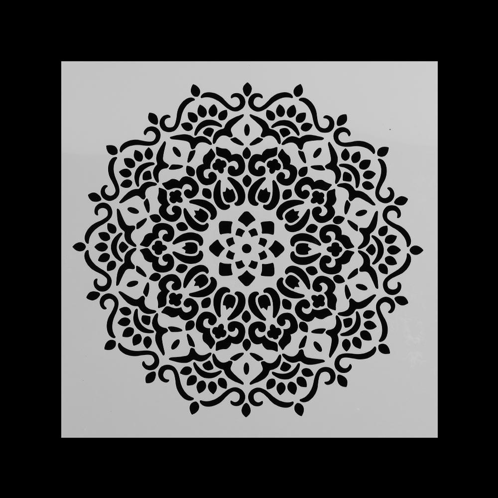 DIY полый набор трафаретов Мандалы для изготовления мебели, карта для рисования, доска для рисования, шаблон для рисования