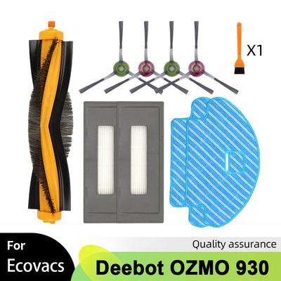 Совместимо для Ecovacs Deebot OZMO 930 Аксессуары для робота-пылесоса Роликовая основная боковая щетка Hepa-фильтр Салфетки для швабры Запасные части