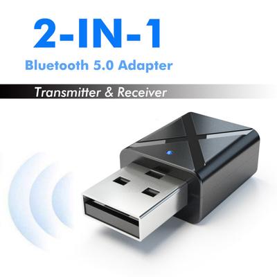 2 в 1 Bluetooth 5.0 Передатчик Приемник Беспроводной стереоаудиоадаптер 3,5 мм