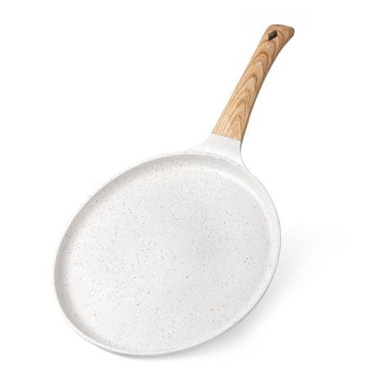 Granite Tortilla Pan Non-Stick Frying Pan for Pancakes Dumplings High Temperature Resistant Skillet Flat Pan