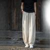Summer Literary Loose Sand-washed Linen Casual Pants Women's Women's Slimming Meditation Bloomers