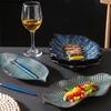 Ceramic Tableware Irregular Leaves Dinner Plate Decorations Sushi Dish Home Restaurant Large Fish Plate Dishes and Plates Sets