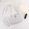 Elegant Pearl Chain Shoulder Evening Bag - Trendy European and American Style