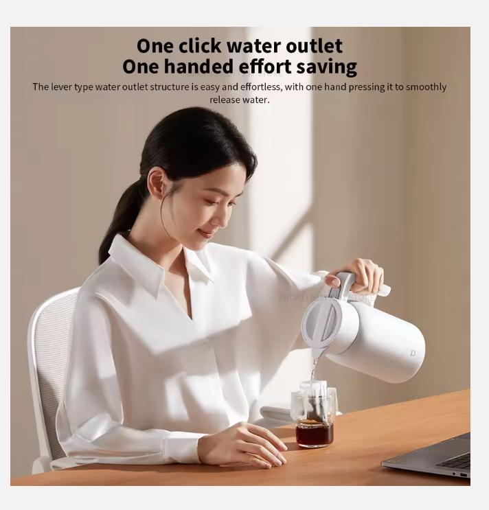 NEW XIAOMI Mijia Thermos Kettle Vacuum Insulated Bottle for Hot/Cold Drinks 1.5/2.0L 60oz Coffee Carafe Hot Water Tea Dispenser