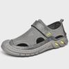 Men's Summer Mesh Casual Shoes - Breathable Leather Korean Style Dad Sandals