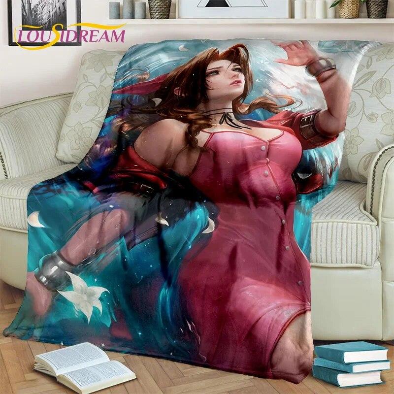 Аниме игровой персонаж, сексуальное кружевное одеяло для девочек, милое мультяшное одеяло, мягкое одеяло для дома, спальни, кровати, дивана, покрывало для пикника, детское одеяло
