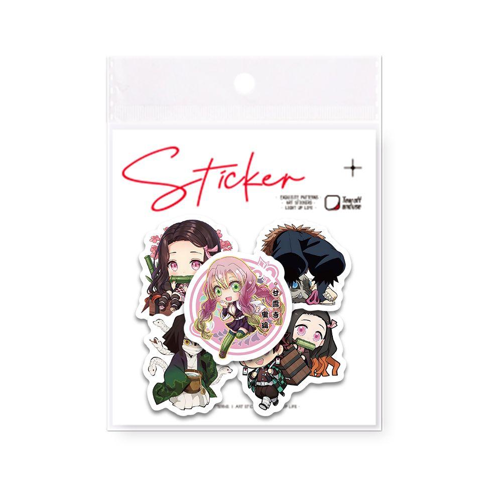 60 шт. наклеек с героями аниме «Убийца демонов» для украшения мобильных телефонов, планировщиков и других предметов — водонепроницаемые декоративные наклейки