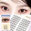 Superfine Segmented Eyelashes Bundles 10 Rows False Eyelashes Clusters  Makeup Tool