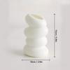 1PC Plastic Spiral White Vase Nordic Creative Flower Arrangement Container For Kitchen Living Bedroom Home Decoration Ornament