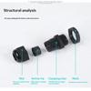 10Pcs Waterproof Cable Gland Pg7 Pg9 Black White Plastic Seal Joint Nylon Ip68 Cable Fixing Nylon Connector For Electrica Wire