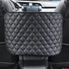 Universal PU Leather Car Storage Net Bag Organizer - Auto Seat Back Handbag Holder For Men And Women - Travel Pocket Bag