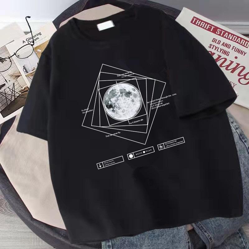 Футболка с коротким рукавом, модная брендовая мужская футболка, мужская большого размера, свободный воротник, принт, модный тренд, женский топ