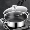 Stainless Steel Soup Pot Wok Non-stick Frying Pan with Lid Honeycomb Home Hot Pan Induction Cooker Gas Stove Kitchen Cookware
