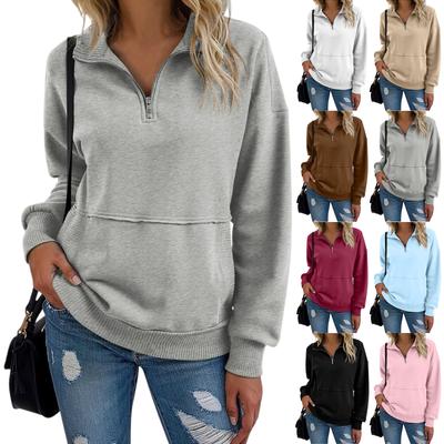 Женский модный однотонный топ с длинным рукавом