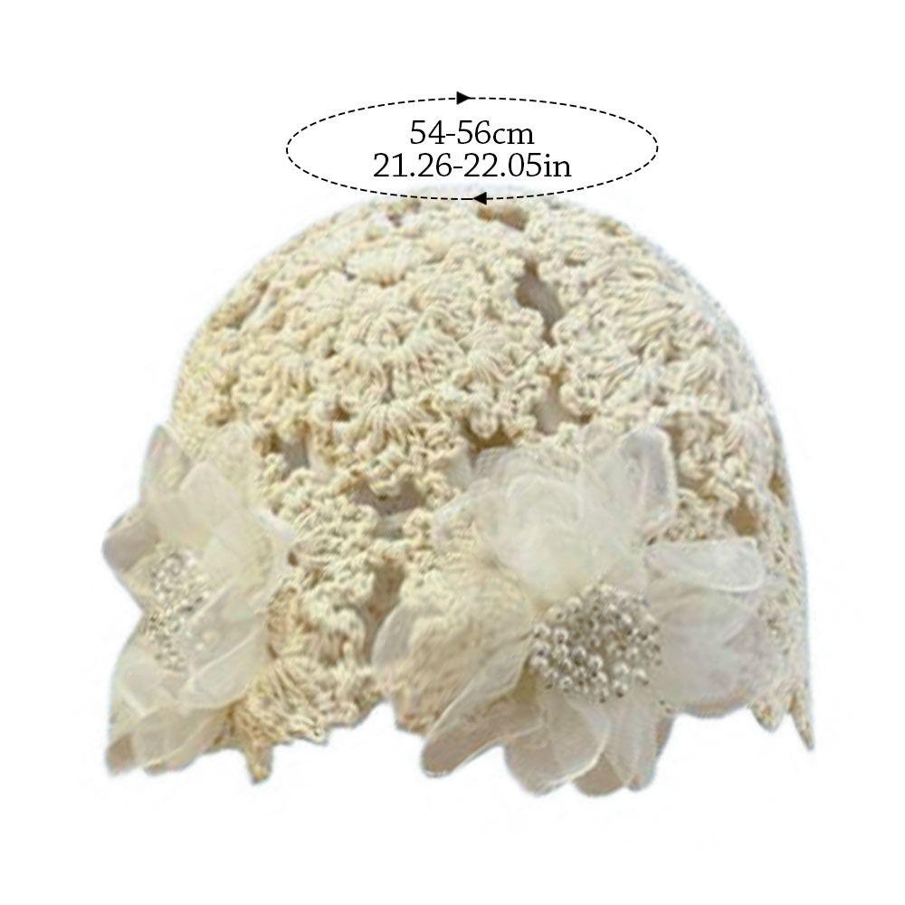 Цветы Берет Кепка Кружева Skullies Hat Дышащая вязаная шапка для женщин
