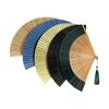 Carved Handle Chinese Fan Handhold Dance Fan Home Decoration Bamboo Folding Fan  Gift