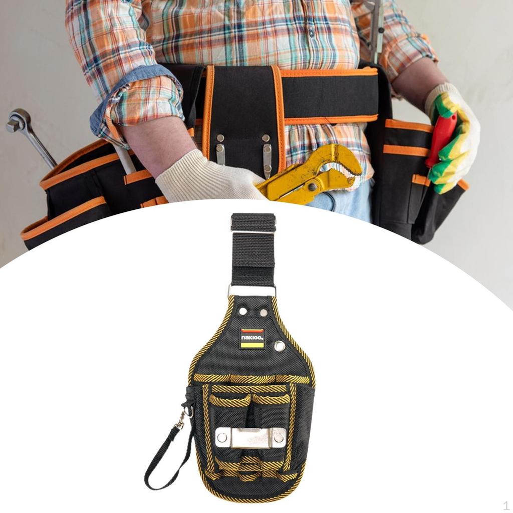 Tool Belt Electrician Tools Bag Reusable Organization Hardware Waist Pouch for Construction