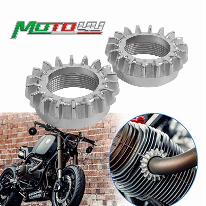 MOTO4U Для BMW R45 R50 R60 R65 R80 R90 R100 Зажим-гайка выхлопной трубы 42 мм Аксессуары для мотоциклов Cafe Racer