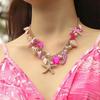 Imitation Pearl Shell Starfish Necklace Sea Series Natural Conch Beach Necklace  Kids