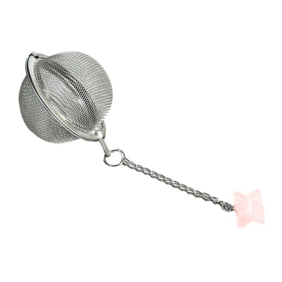 Нержавеющая сталь заварочный чайник даже сетчатый фильтр тонкой очистки с цепочкой нержавеющий универсальный креативный заварочный чайник ситечко для специй