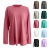 Spring And Autumn Long-sleeved T-shirt Women's Handmade Loose Top